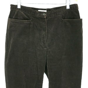 Jones Womens Corduroy Pants 10 Brown Stretch Mid Rise Flat Front Straight Leg | eBay