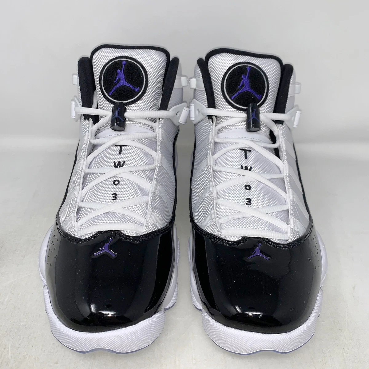Air Jordan 6 Rings Concord Black White Sneaker, Size 8.5 BNIB 322992-104 |  eBay