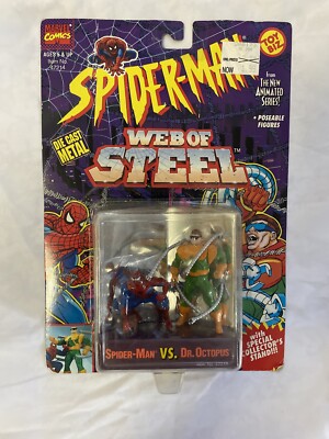 SPIDER-MAN Vs DR OCTOPUS Figure Set 1994 Toy Biz Web of Steel - NIB