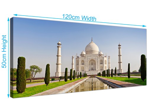 The Taj Mahal - Landscape Canvas Modern 1 Panel - 120cm Wide - 1203 - Picture 3 of 4