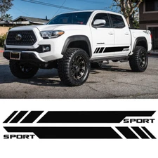 For Toyota Tacoma Tundra 4Runner Glossy Black Side Skirt  Stripe Decal Sticker