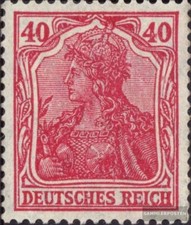 Timbres Allemand Empire 1920 Mi 145 I, 2 divers plaques d'impression pour cadre
