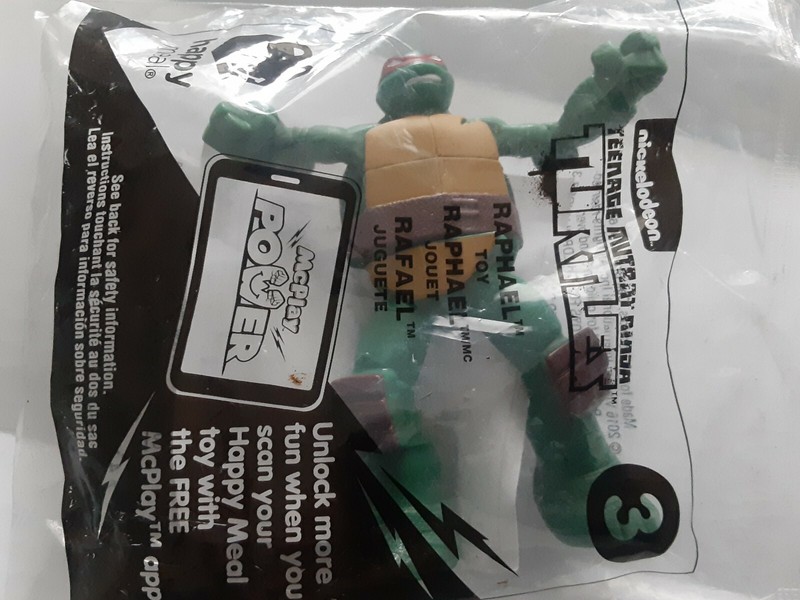 TEENAGE MUTANT NINJA TURTLES Happy Meal Toy #3 RAPHAEL McDonald's 2016 New