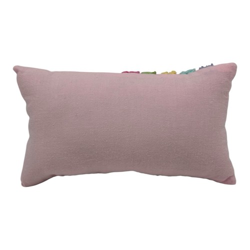 NEW Handmade Easter Leaping Bunny & Eggs Pillow Vintage Chenille Bedspread - Picture 8 of 9