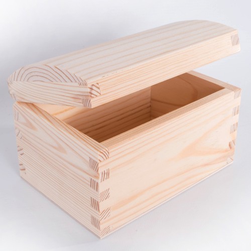 Selection of Wooden Chest Storage Boxes / Plain Wood / Small & Large Trunk Box - Picture 33 of 135