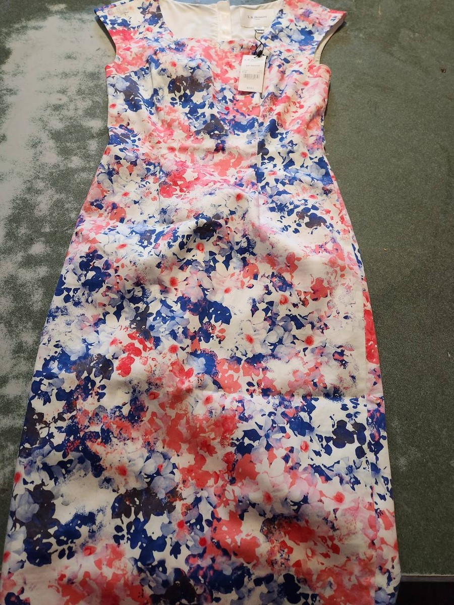 lk bennett pink floral dress NWT L.K. BENNETT HANNAH pink FLORAL DRESS sz 2