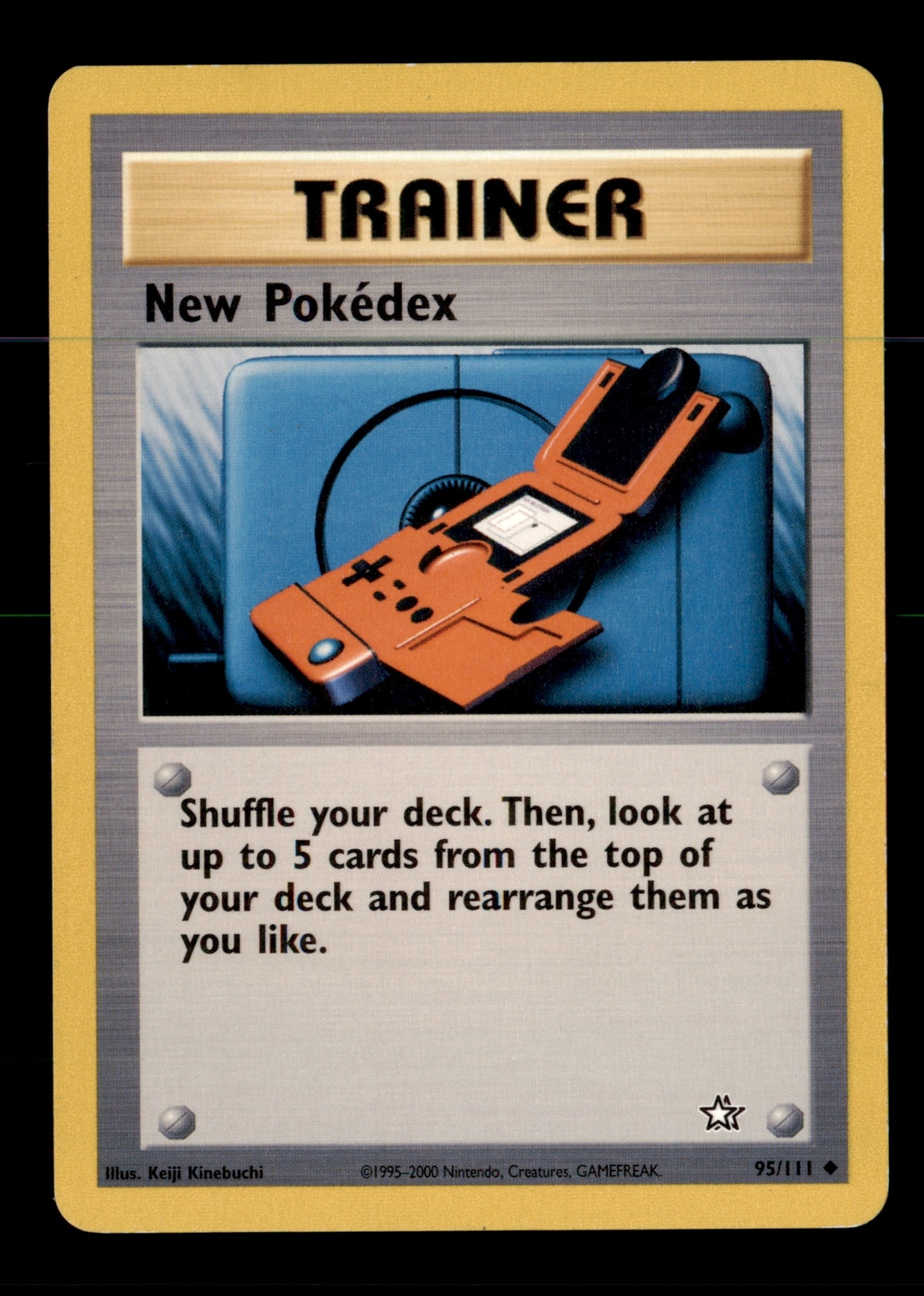 Pokemon Card New Pokedex Neo Genesis 95/111 EXC/NM Non-Holo Uncommon TCG!!!!!!!!