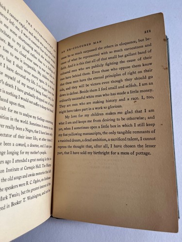 THE AUTOBIOGRAPHY OF AN EX-COLOURED MAN by James Weldon Johnson - 1927 - Picture 7 of 14