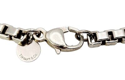 Tiffany & Co. Bracelet Venetian Link Box Chain 925 Sterling Tiffany & Co. Bracelet Venetian Link Box Chain 925 Sterling