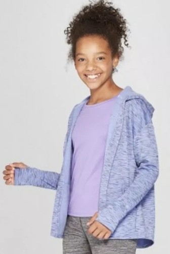 NEW Girls' Plush Fleece Hooded Cardigan 