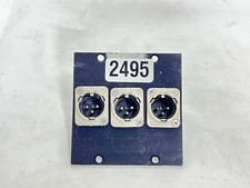 Neutrik X3 Male XLR 3 Pin Rack Plate Panel 2495 One 