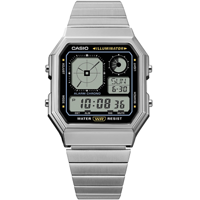 CASIO CLASSIC A130WE-1AJF LC Analog Display Digital Watch Black x