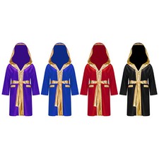 Kids Robes Open Front Robe Role Play Cloak With Belt Cosplay Cape Workout Trim