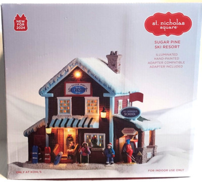 St Nicholas Square Sugar Pine Ski Resort Light Up Village - New