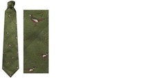 Bisley Shooting Tie Countryside Wear Stag Grouse Pheasant Woodcock Fast Post