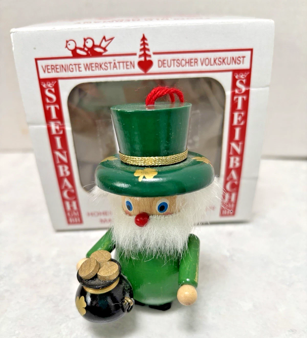 Steinbach "LUCKY LEPRECHAUN" Tree Ornament - Made in Germany- Orig Box