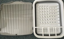 Beldray LA030191GRY Collapsible Washing Up Bowl & plate rack with drainer board