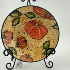 Certified International Decorative Dish Orange Fall Pumpkin EXCELNT Thanksgiving