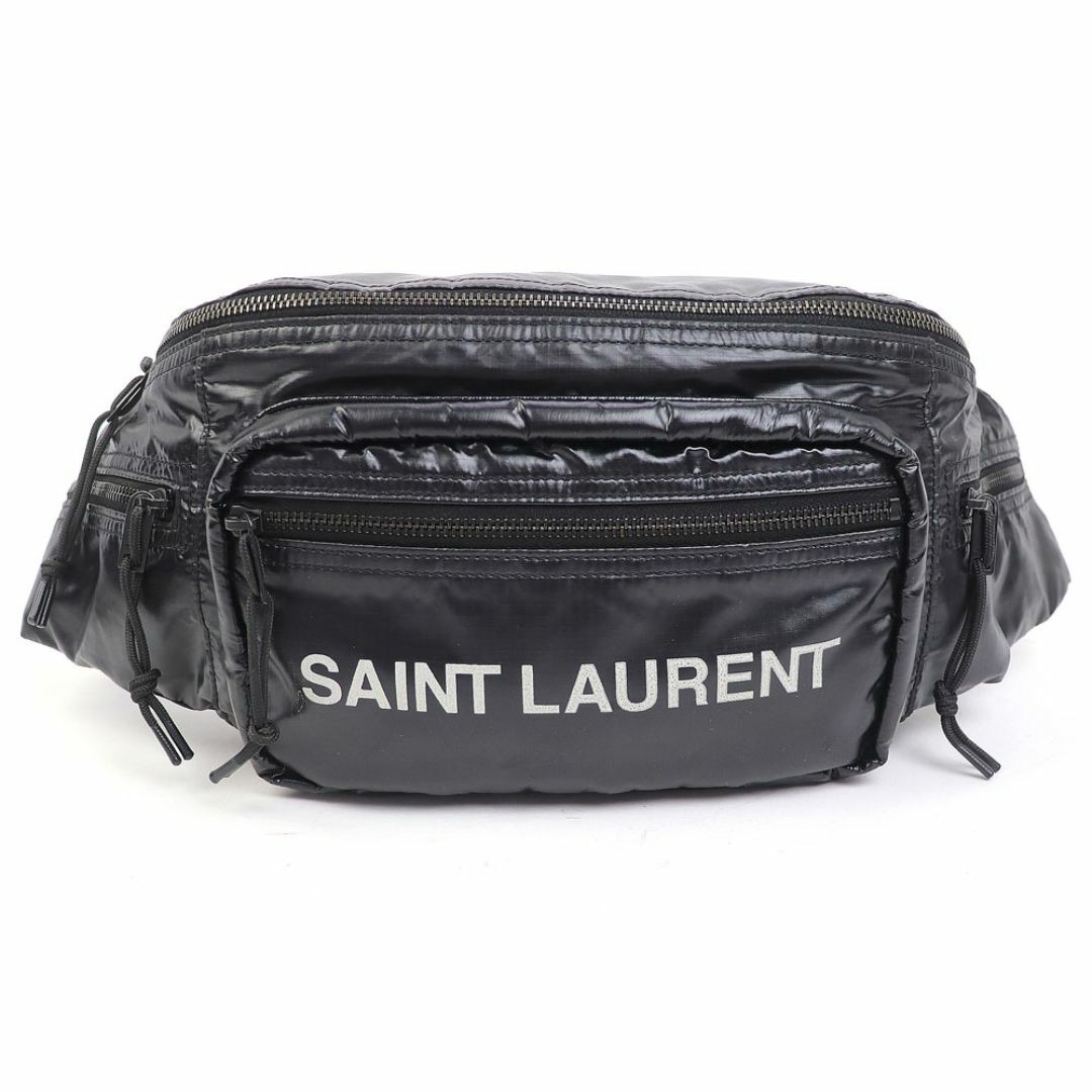 Borsa a tracolla Saint Laurent Yves Nooks nylon nero cintura vita marsupio tracolla
