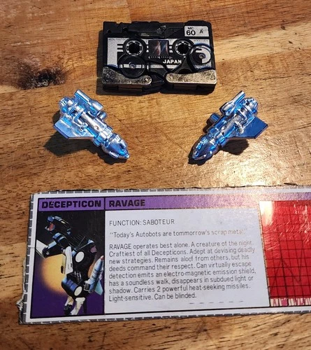 Transformers G1 Ravage Vintage Collectible Action Figure 100% Complete