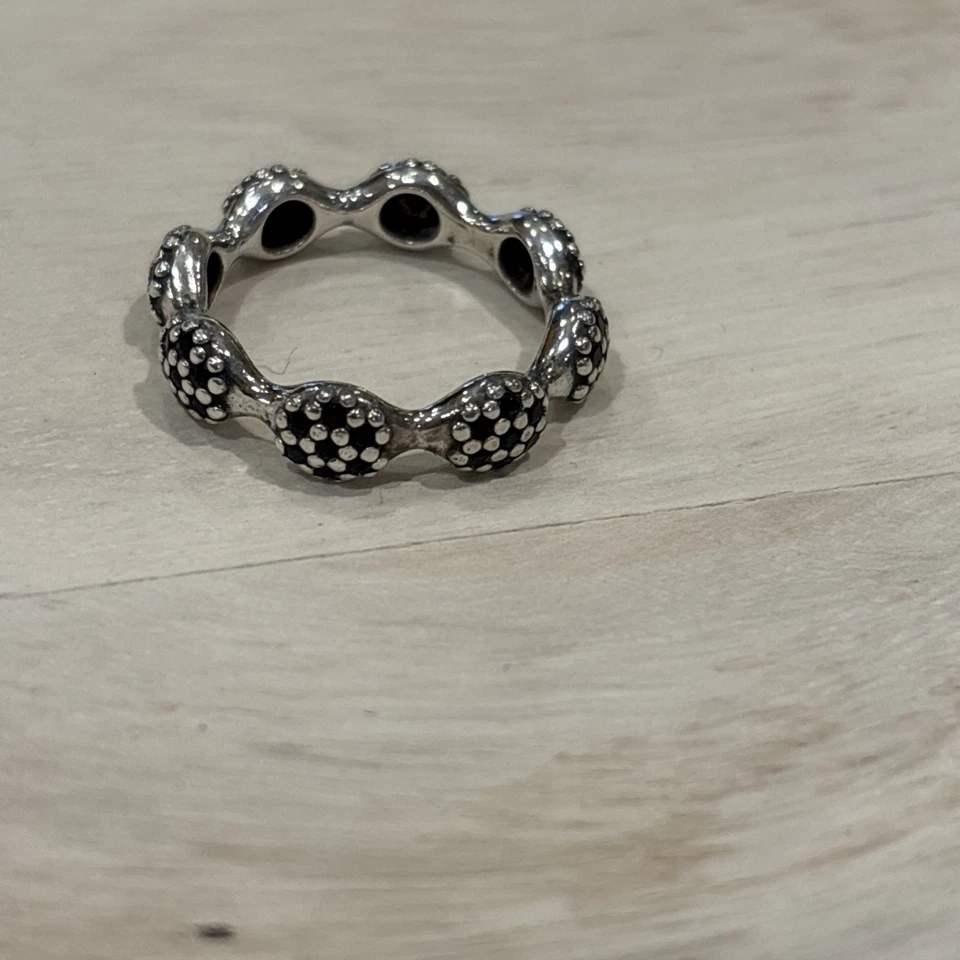 Pandora любовь Pods размер 52 черный CZ и серебро кольцо 190889NCK - Изображение 2 из 4