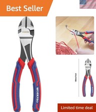 7-Inch Diagonal Pliers in CRV Steel for Cutting Wires, Bi-material Handle Com...