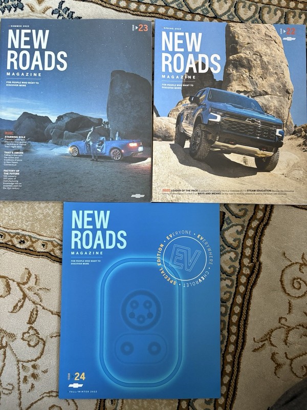 Seven Chevrolet Magazine New Roads Issues 15, 19, 20-24