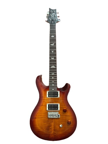 PRS SE CE 24 Gloss Electric Guitar Blood Orange 2023 Flame Maple + Road Runner