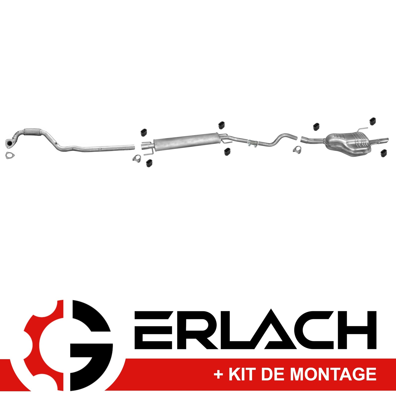Silencieux arrière Opel Astra G Caravan 1.6 4877 haute réduction sonore et flux optimisé