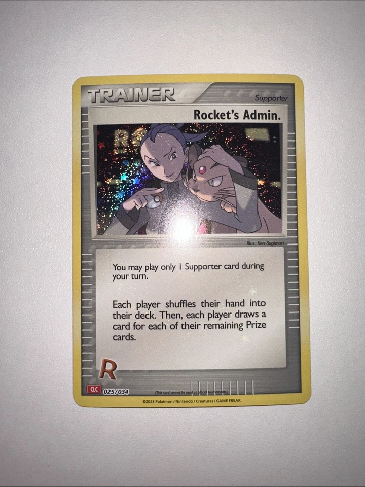 Rocket's Admin. (CLC) 025/034 Trading Card Game Classic Holo - Image 2 of 4