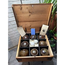 Bocce Ball Game Set 8 Complete Original F.H. Ayres LTD. Abercrombie & Fitch