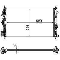 KüHler MotorküHlung Mahle Cr 1103 000P FüR Saab Opel Chevrolet 9-5 Insignia A