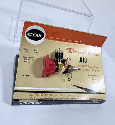 NEW VTG COX TEE DEE 010 .010 CONTEST GLOW MODEL AIRPLANE ENGINE IN