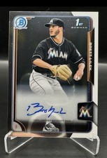 Brett Lilek 2015 Bowman Chrome Bowman 1st Autograph Marlins