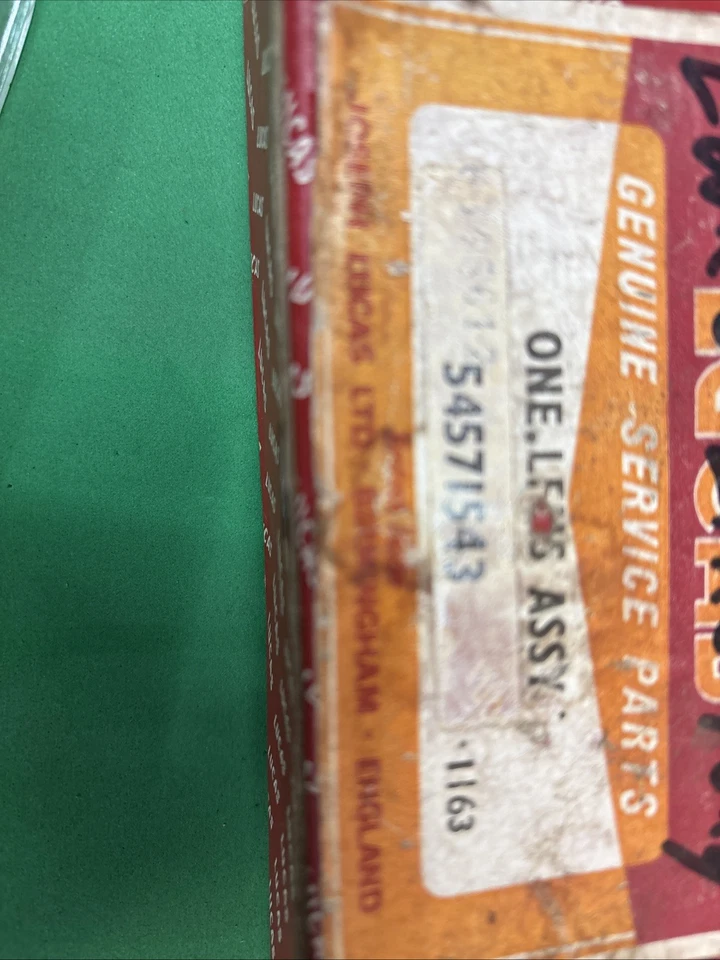 Lente intermitente frontal/lateral L663 Vauxhall Envoy & Victor NOS Lucas para autos 1961 Foto 3 de 4