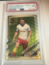 Marketplace image: DENNIS BORKOWSKI 2020-21 Topps Chrome UEFA Japan  SUPERFRACTOR 1/1 PSA 9