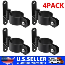 4 Pack Wall Mount Gate Hinge, 1-3/8'' Pipe Gate Hinge Set with 5/8'' Hinge Pin