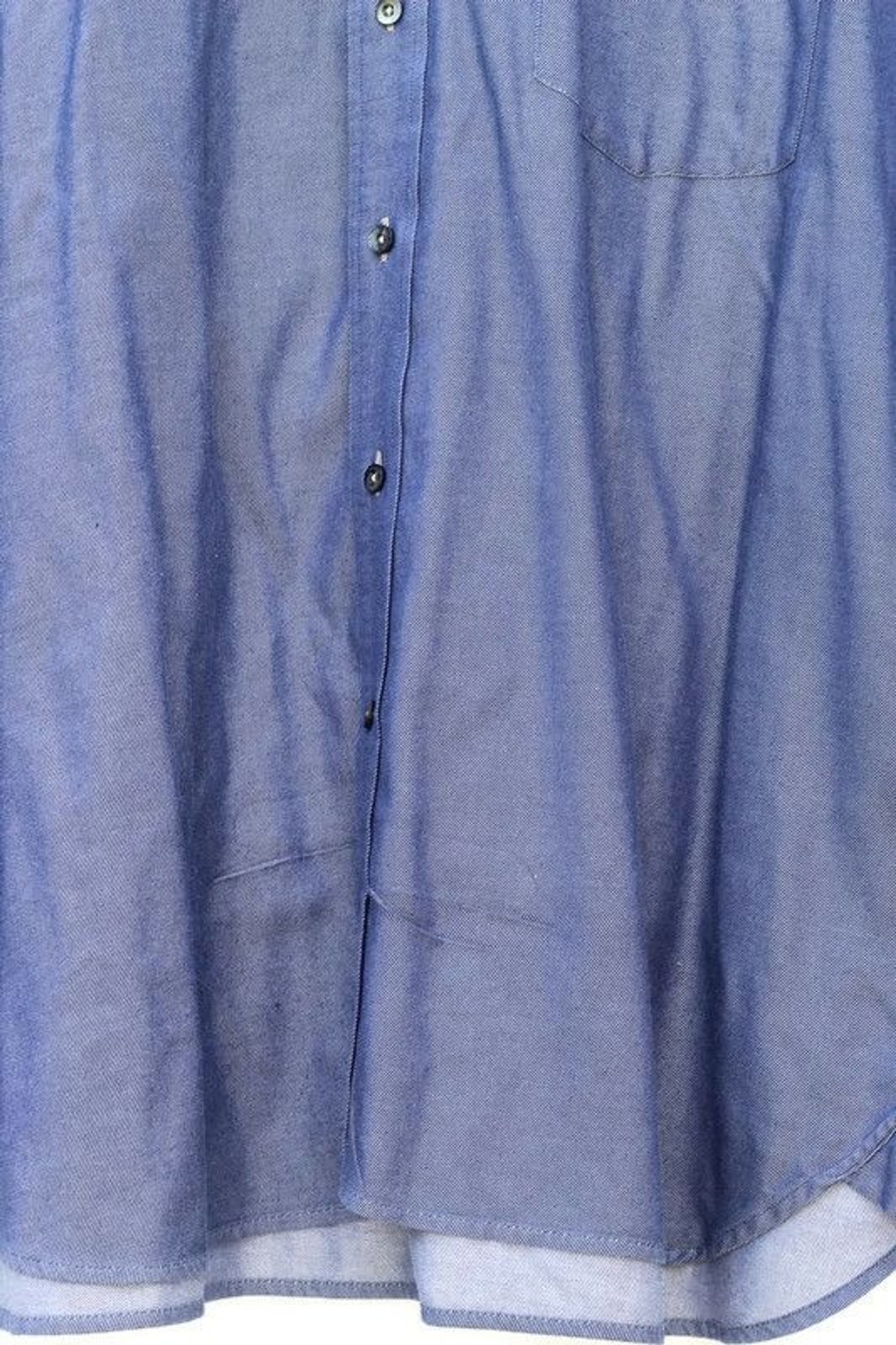Tommy Hilfiger Men's Dress Long Sleeve Shirt Blue 80's 2 Ply Fabric Size XXL 012 thumbnail 2