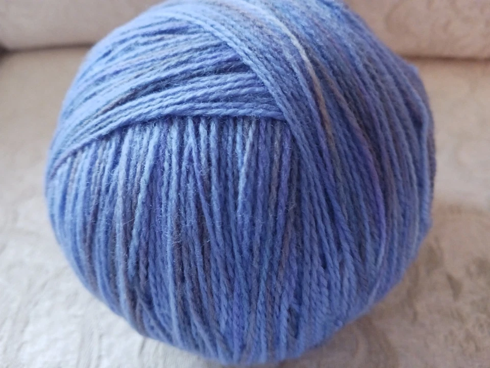 Dream in Color Baby Lacewt Hand Painted Yarn 1 Sk Superwash Merino Wool Purple - Image 4 of 4