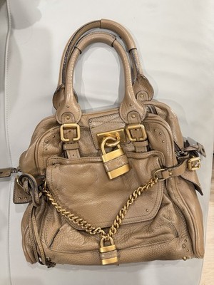 Chloé Beige Paddington Bag with Double Locks