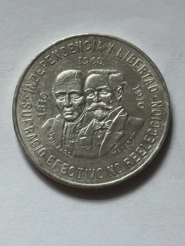 1960 Mexico 10 Pesos Silver — photo from the most recent tracked eBay sale