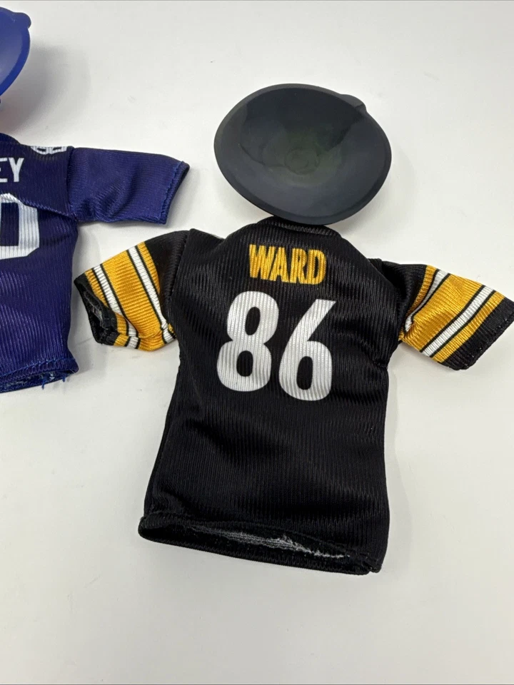 Burger King 2007 Lote de 3 Mini Camisetas NFL - Ward, Heap & Shockey con Ventosa Foto 4 de 4