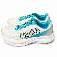 HOKA Mach X White Blue 1141450 WBGL Men  s Size 9.5 D Running Shoes