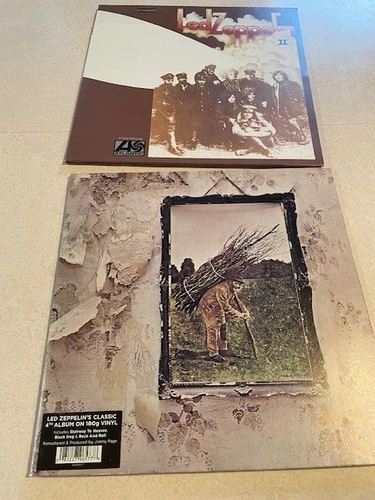 Led Zeppelin 180g remastered vinyl: second and fourth albums, NM