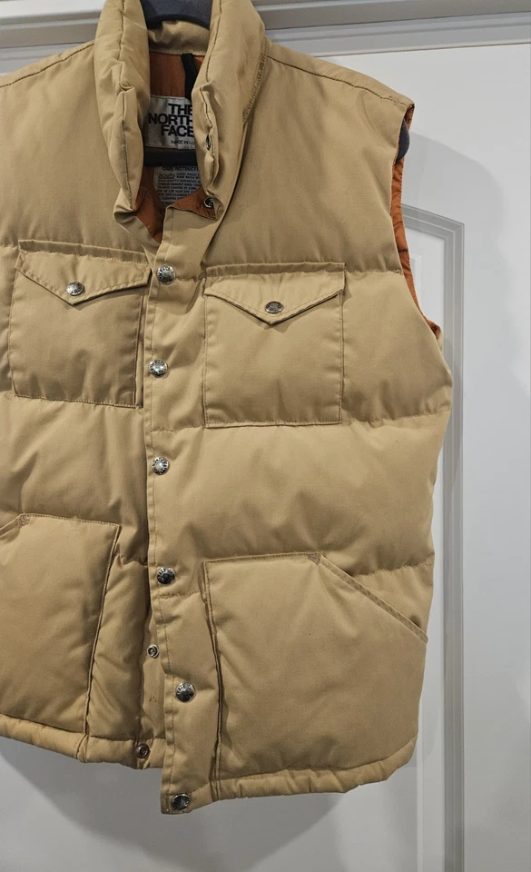 VTG Mens THE NORTH FACE Vintage 70’s/80’s Goose Down Puffer Vest Brown Tag Sz M. - Image 2 of 4