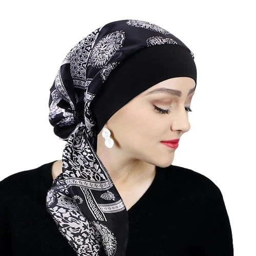 Ashford & Brooks Pre-Tied Bandana Sleep Turban Chemo Head Scarf - Picture 13 of 14