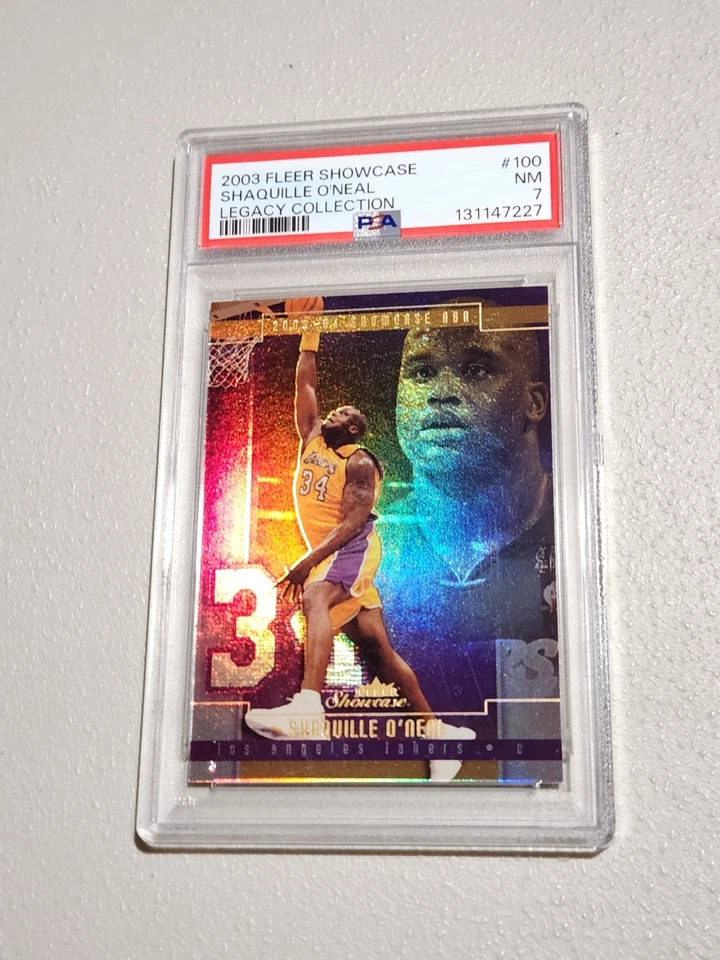 2003 Fleer Showcase Shaquille O'Neal Legacy Collection #d/125 PSA 7 Shaq Oneal - Image 3 of 4