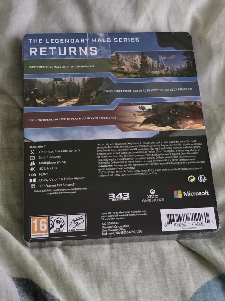 Halo Infinite Steelbook Édition Collector - Xbox One & Series X - Neuf Sous Blister