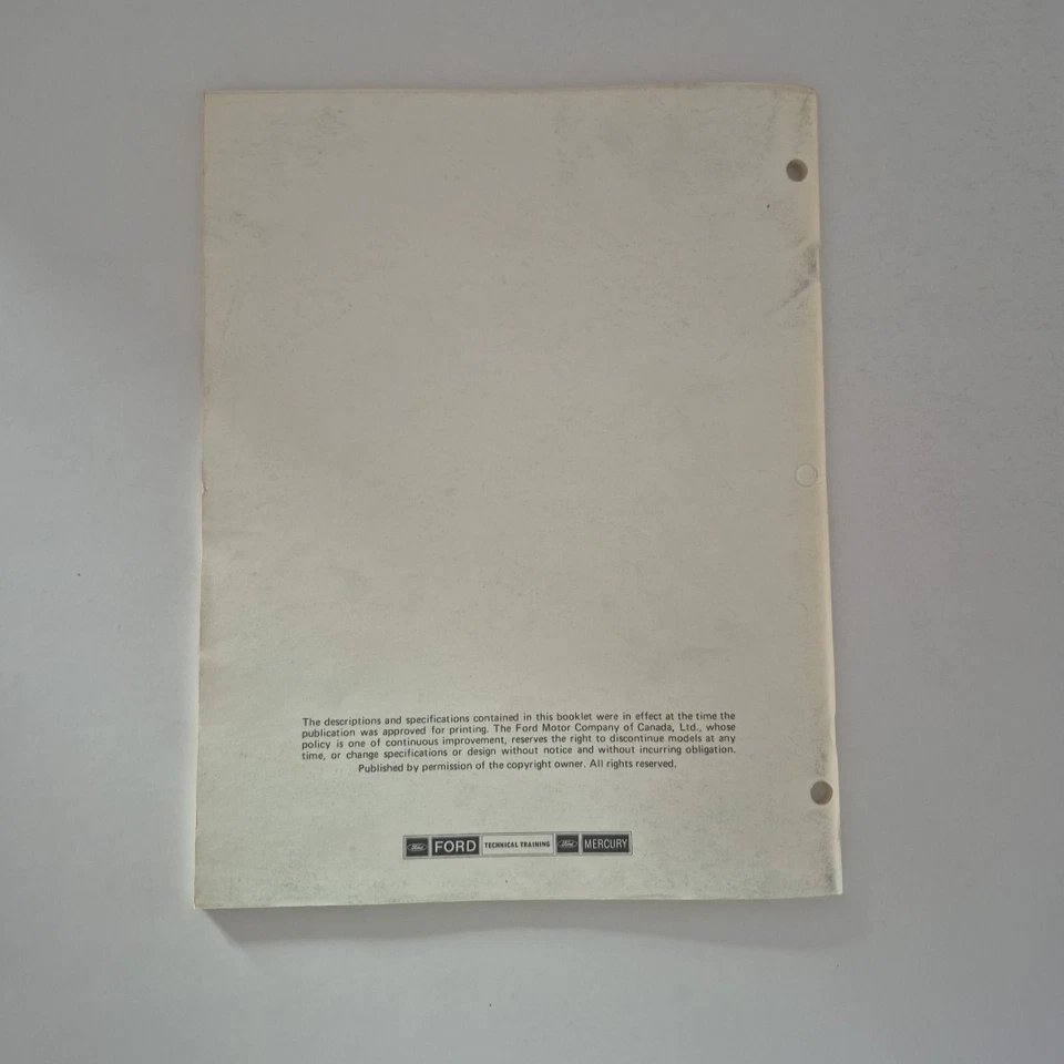 1980 Ford Service Highlights Instruments and Warning Systems - Image 4 of 4