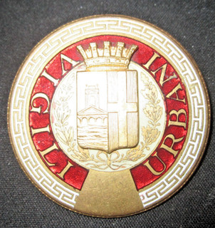 Vigili Urbani distintivo da petto smaltato